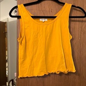 Fashion nova yellow crop top